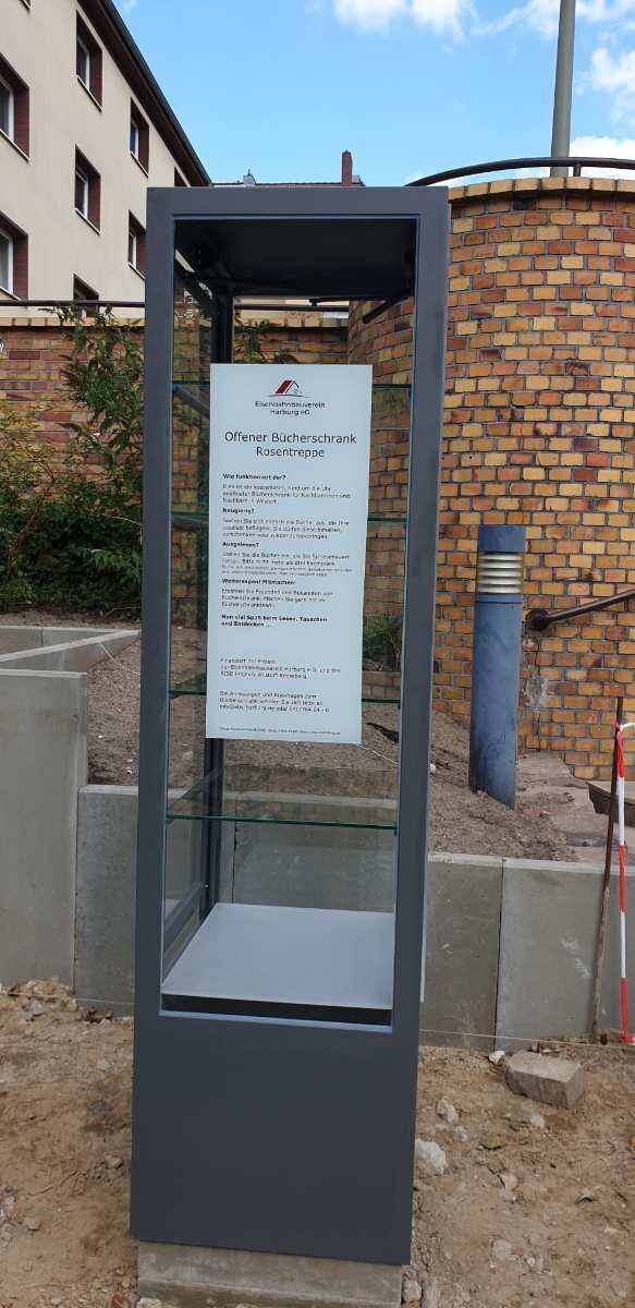 An der Rosentreppe entsteht ein offener Bücherschrank