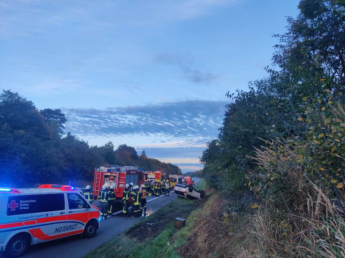 Autofahrer verunfallt nach medizinischem Notfall