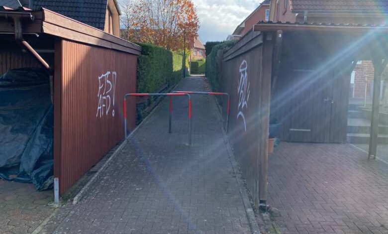 Gebäude in Harsefeld beschmiert - Polizei sucht Zeugen