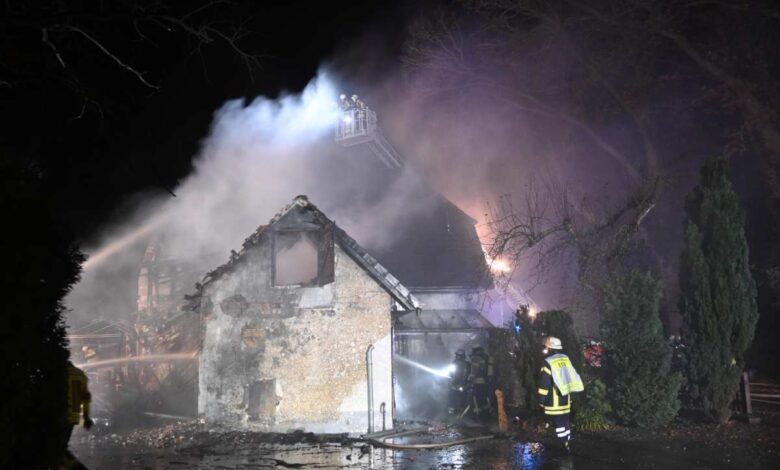 Brände in Oldershausen und Rottorf zu Neujahr - Feuerwehren im Einsatz
