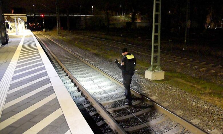 Der Gleisbereich eines Bahnhofs.
