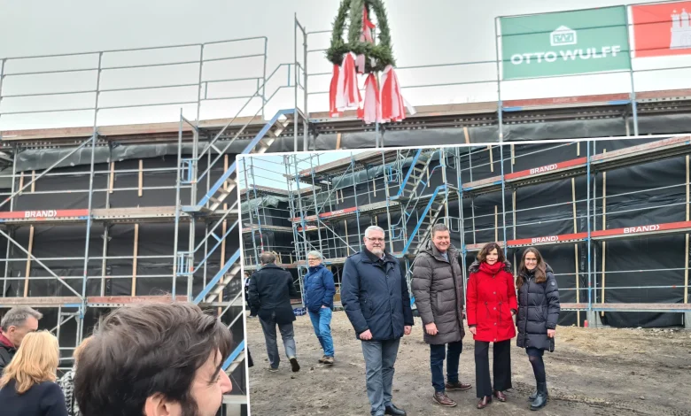 Quartiershaus am Ohrnsweg feiert Richtfest - Eröffnung im Sommer erwartet
