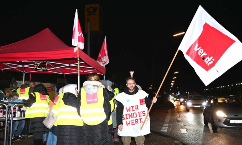 Ein Streikposten