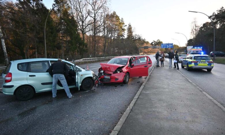 Die Unfallsteller an der Anschlussstelle HEimfeld.