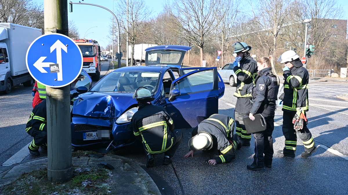 Ein Unfallfeld.