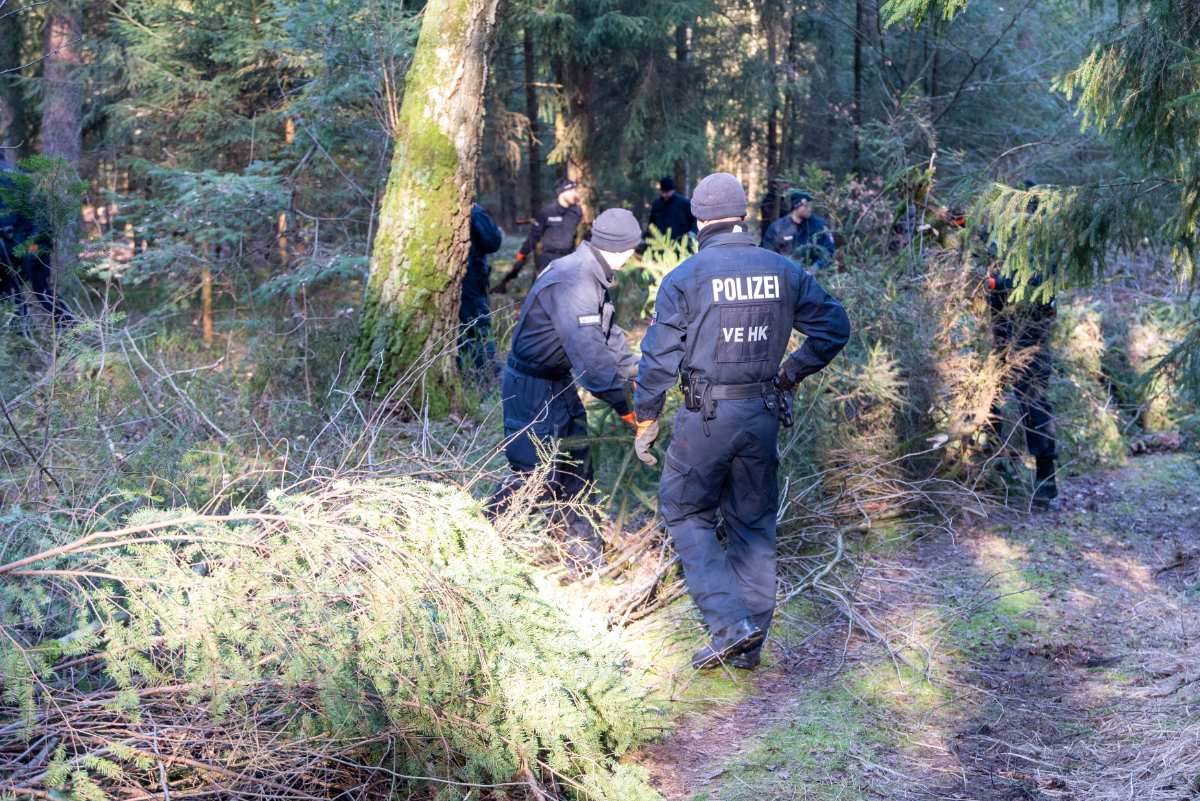 Polizei durchsucht Waldgebiet bei Holm-Seppensen nach Beweismitteln in Mordfall von 1989 1 Waldgebiet