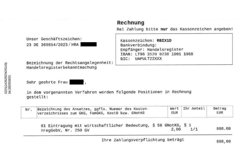 Ein gefälschtes Dokument