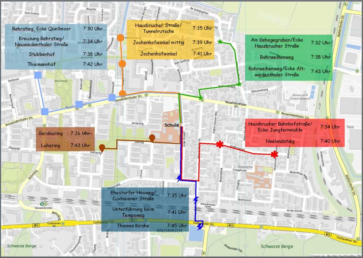 Elterninitiative bringt Schulwegprojekt "Tausendfüßler" an den Start