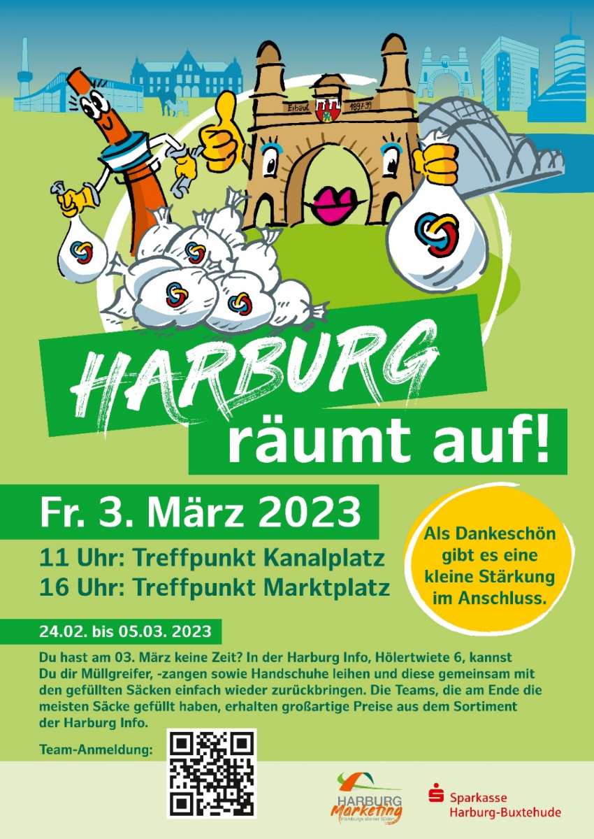 Hamburg räumt auf: Harburger sammeln 55 Müllsäcke bei gemeinsamer Aktion