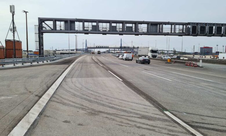 Bauwerk fertig gestellt: Ab Montag wieder freie Fahrt direkt vor dem Elbtunnel
