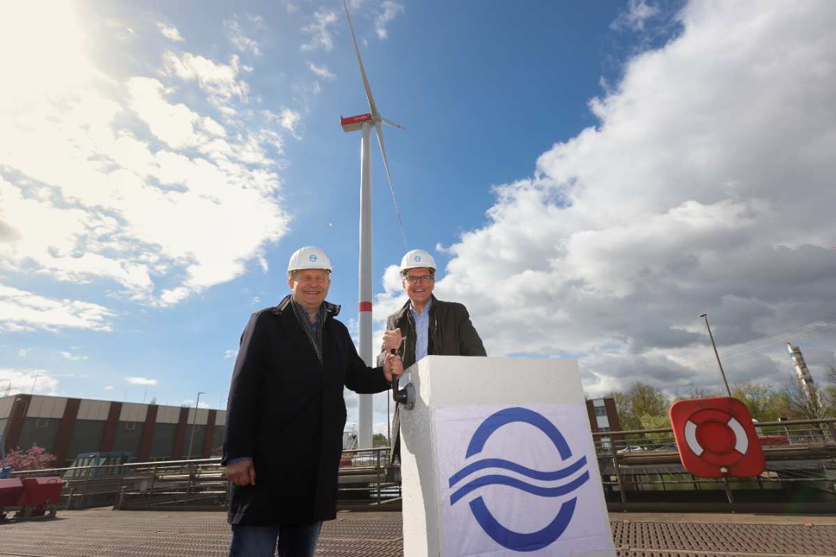 Hamburger Klärwerk mit neuer Windenergieanlage auf dem Weg zum autarken System