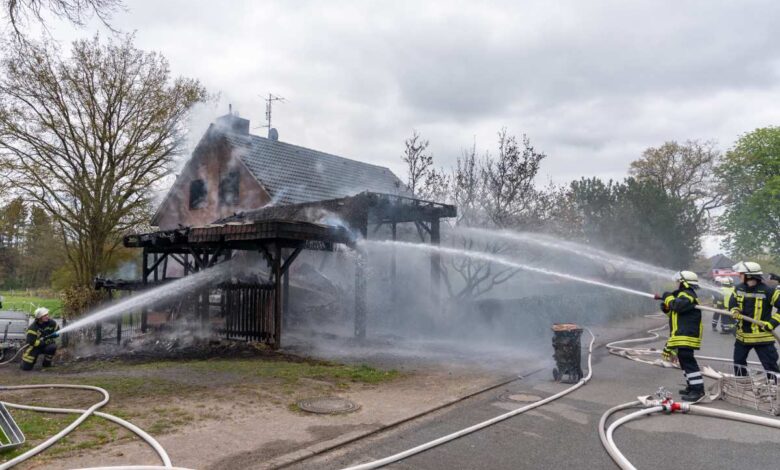 Wohnhaus in Hollenstedt durch Feuer unbewohnbar -Polizei nimmt Ermittlungen auf