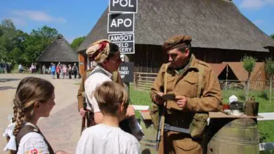 a group of people in military uniforms