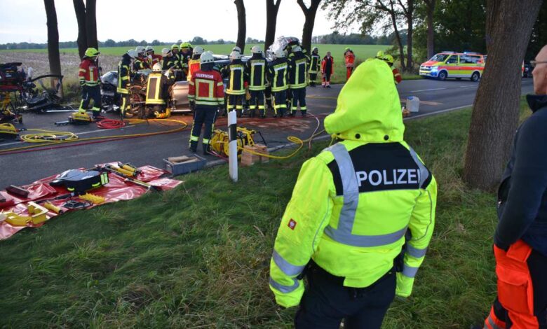 Zwei Schwerverletzte bei Unfall auf Landesstraße in der Gemarkung Harsefeld