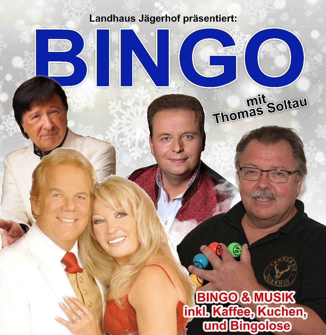 Beste Unterhaltung beim Bingo-Nachmittag mit Livemusik im Landhaus Jägerhof