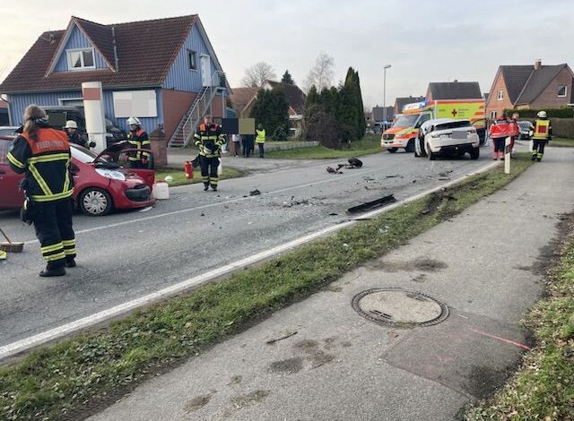 Eine schwer verletzte Autofahrerin bei Frontal-Crash im Alten Land