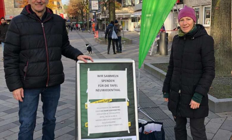 Nach erfolgreicher Spendenaktion sammeln die Grünen erneut für die Hausbrucher Tafel