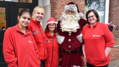 Weihnachtsmann besucht die Johanniter-Tagespflege Marmstorf