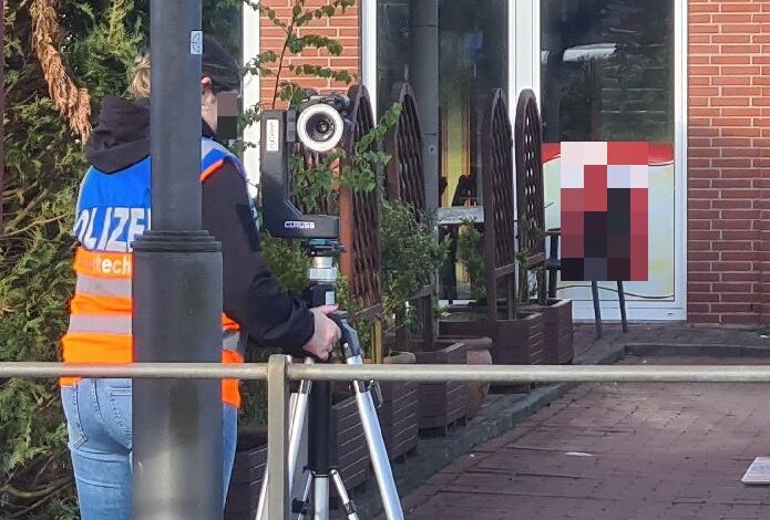 Spezialermittlungstechnik eingesetzt: Polizei rekonstruiert Tatort in Stade