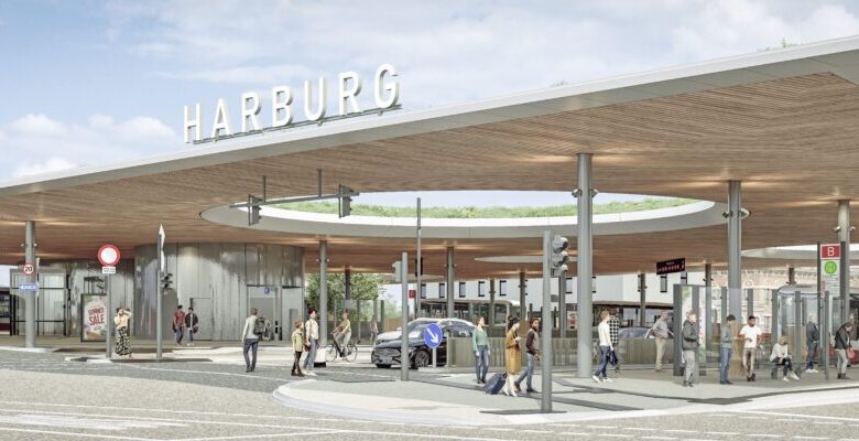 Umfangreiche Straßensperrungen: Neubau des ZOB Harburg startet Anfang Juni
