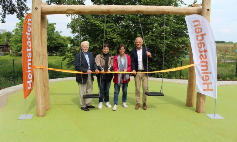 Neue Spielplätze in der Seehofsiedlung feierlich eröffnet