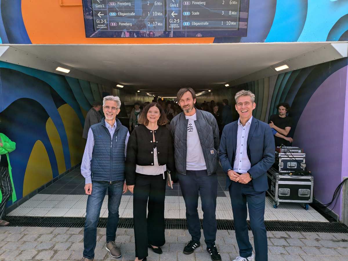 Bahntunnel vom Vogelkamp erleichtert Zugang zur Station Hamburg-Neugraben