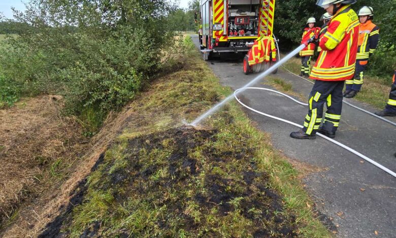 Böschungsbrand in Maschen – Feuerwehr löscht brennenden Grasstreifen 9 Böschungsbrand in Maschen – Feuerwehr löscht brennenden Grasstreifen