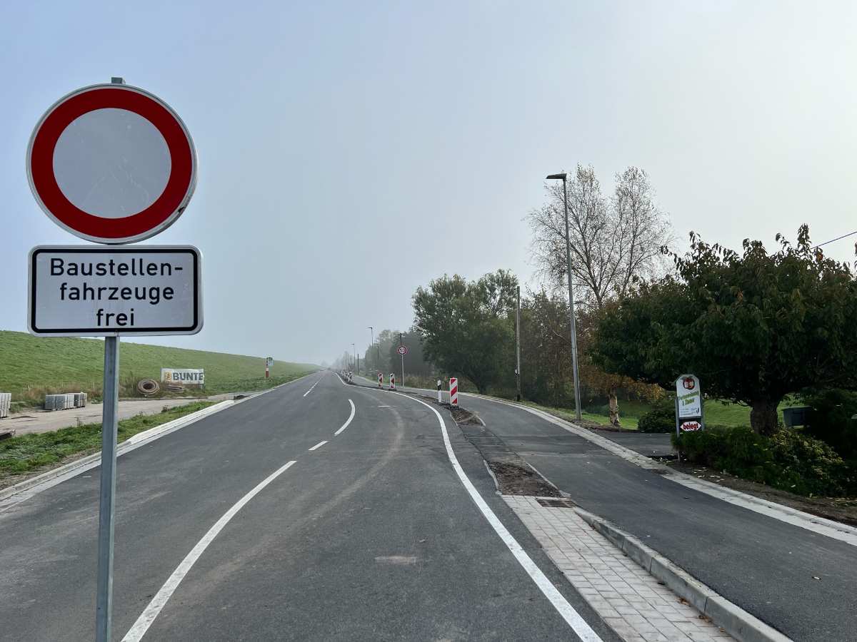 fertig gestellte straße