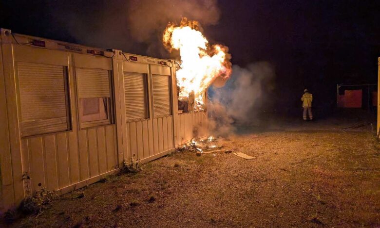 Brand Containerbrand Stade