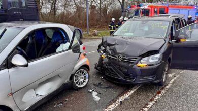 a car accident on the road