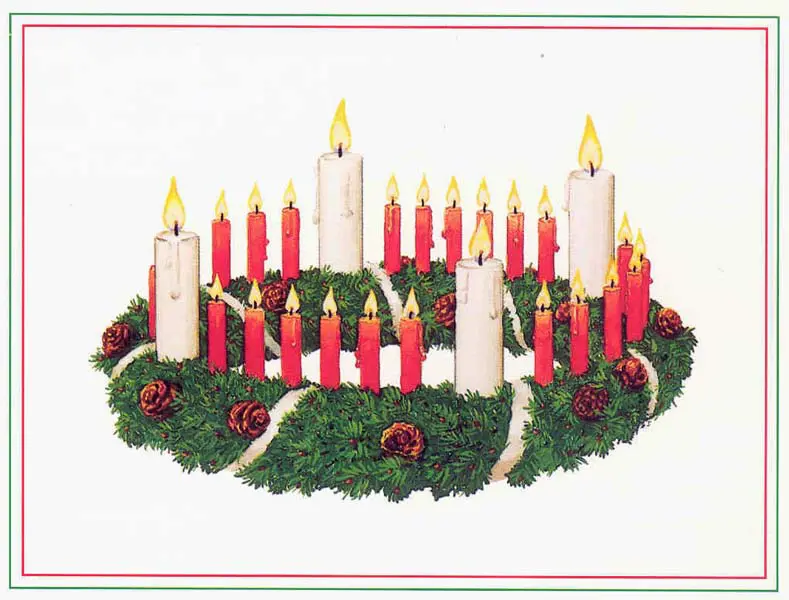 Adventskranz: Eine Erfindung aus Hamburg erleuchtet die Welt 1 Abbildung KRanz