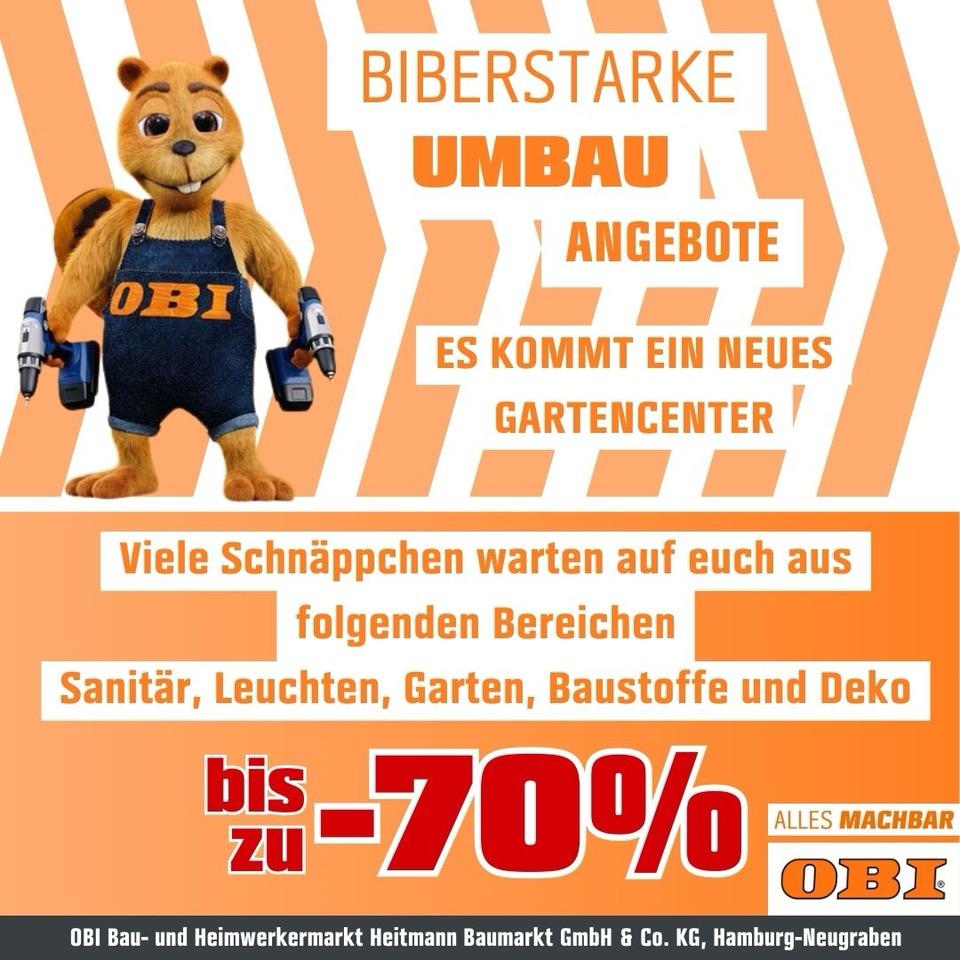 OBI Umbau - Rabatte bis zu 70%