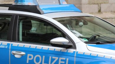 Polizeiauto mit Blaulicht