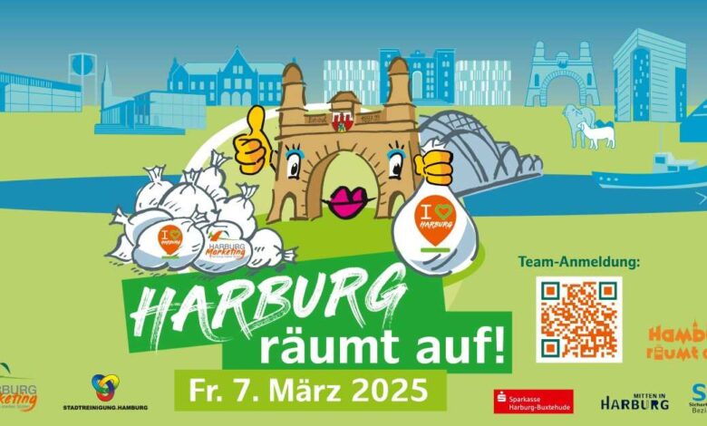 a poster with a cartoon character and buildings