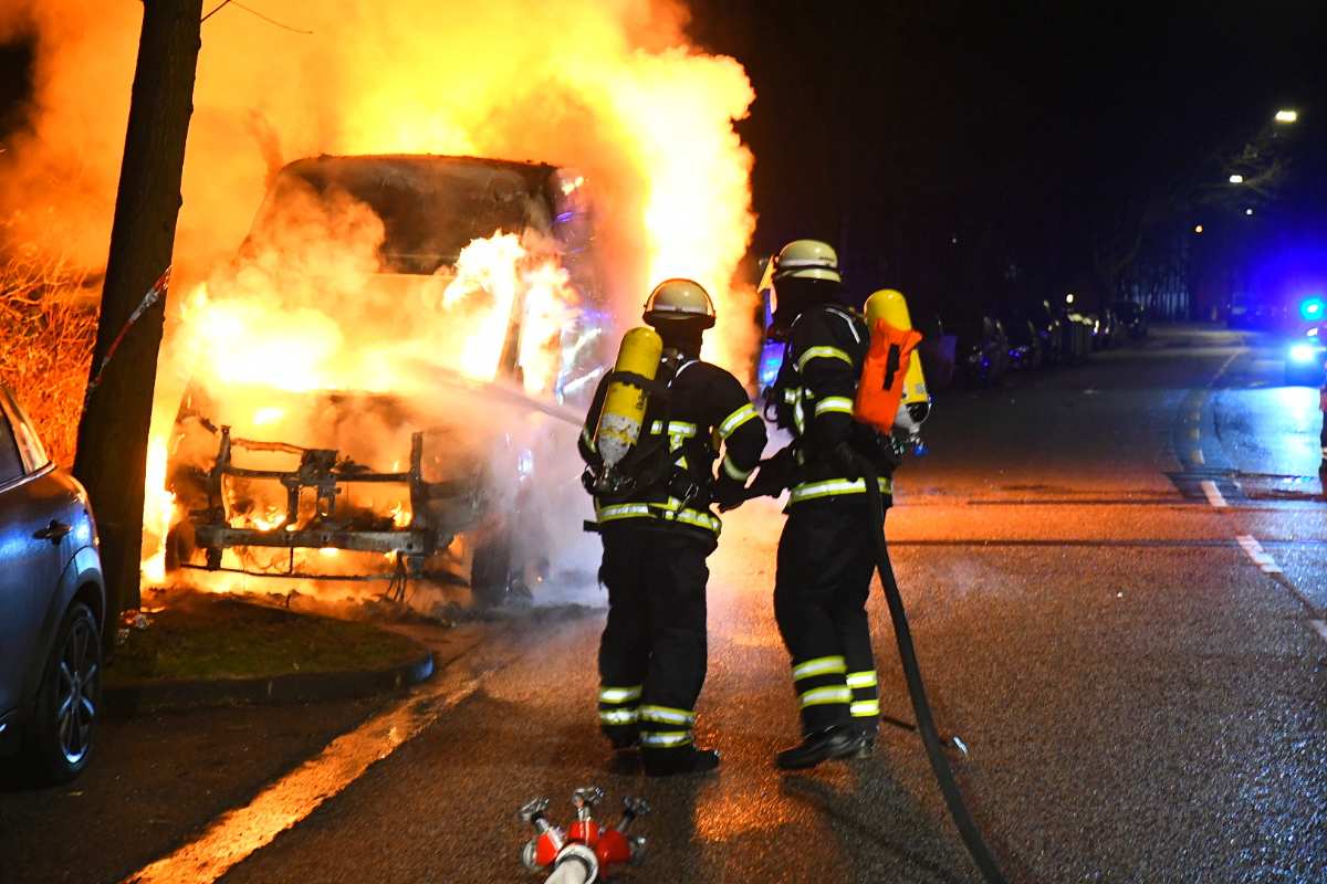 firefighters putting out a fire