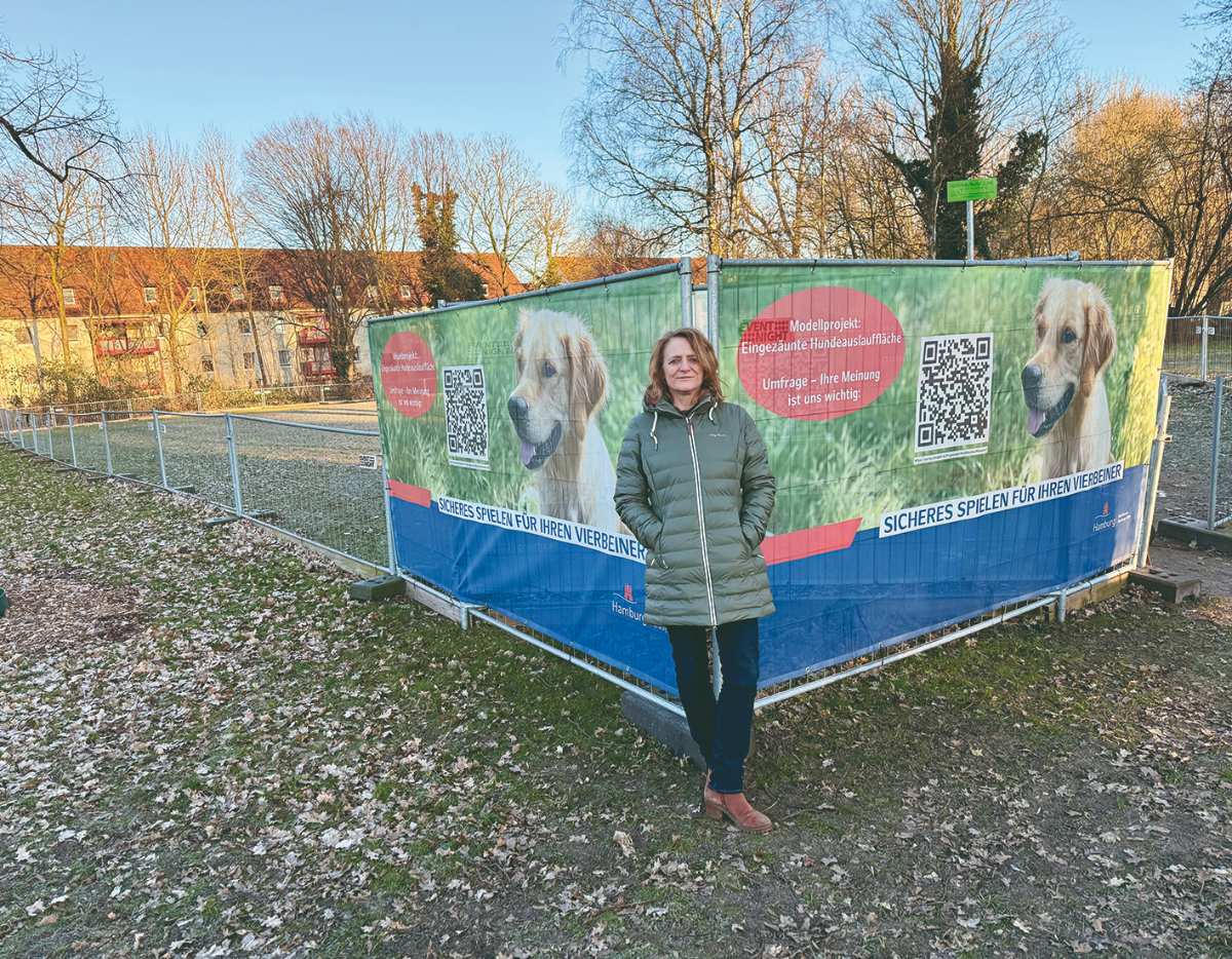 Hundefreilaufflläche Finkenwerder dauerhaft eingerichtet