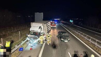 a car accident on the road