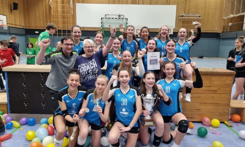 Ein Sportteam in der Halle