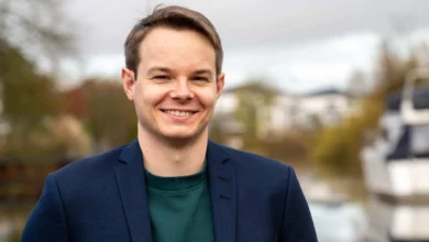 a man smiling for the camera