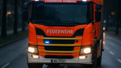 a fire truck on a road