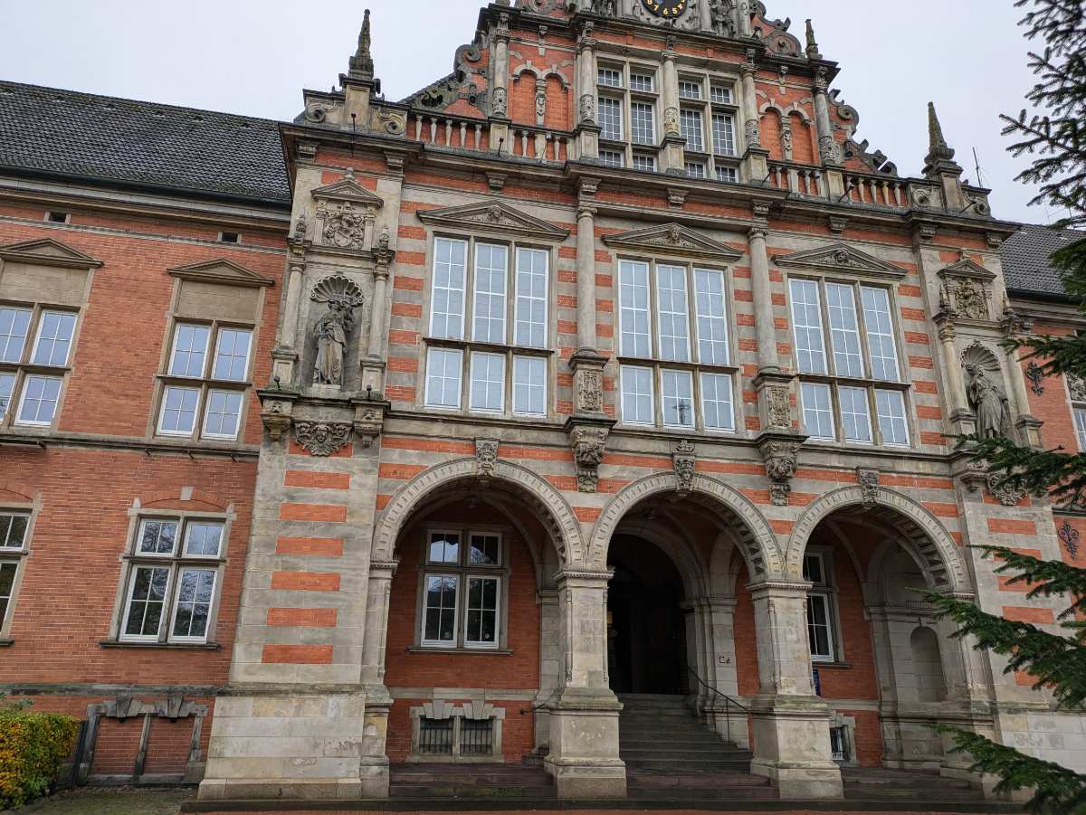 a building with a clock on the front