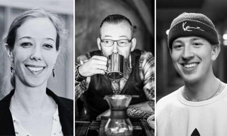 #Start-Abend in Buchholz: Gründer erzählen von Erfolgen, Fehlern und echten Learnings 5 a collage of people with a cup