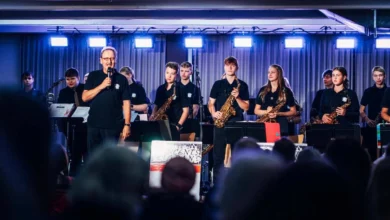 a group of people playing instruments