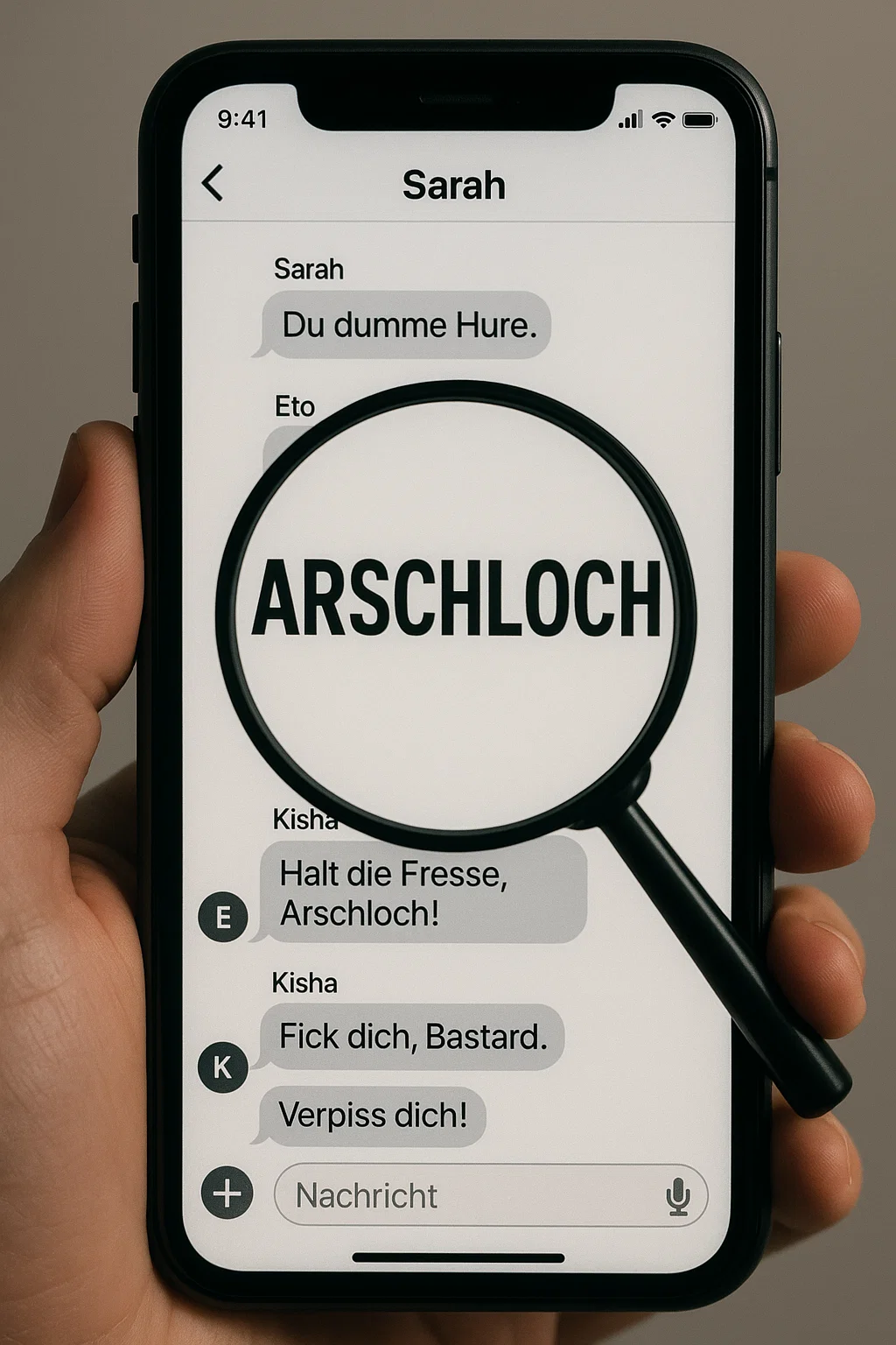 Überfordert, ungerecht, übergriffig: Wenn Gewaltprävention Kinder, Eltern und Schulen unter Druck setzt 1 a hand holding a phone with a magnifying glass