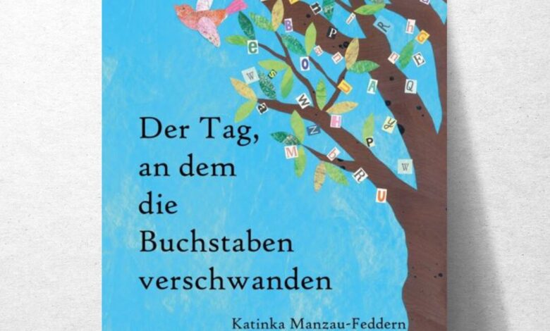 Ein Buch voller Poesie und Collagenkunst: Wenn die Buchstaben plötzlich verstummen 7 a book cover with a tree and text