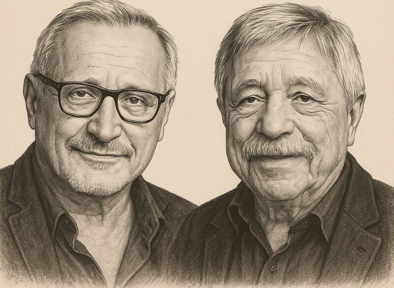 Harbour Front Literaturfestival 2025 mit Konstantin Wecker und Wolf Biermann 1 two men posing for a picture