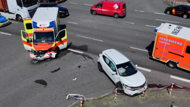a car accident on the road