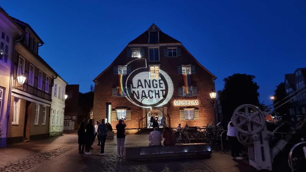 a building with a sign on the front