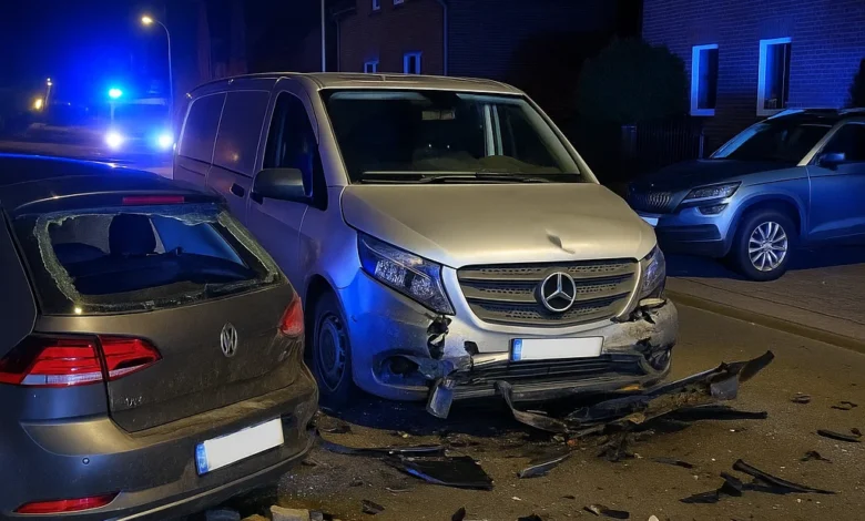 Betrunken und auf Drogen: Buxtehuder rammt zwei Autos 10 a car crash on the street