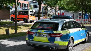 a police car on the road